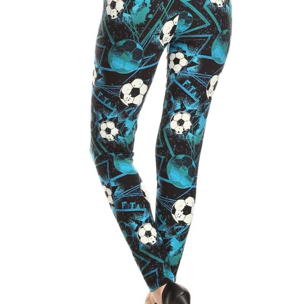 Soccer Print Leggings - Picture 6 of 9